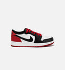 Air Jordan 1 Retro Low OG Black Toe Grade School Lifestyle Shoe - Black Toe
