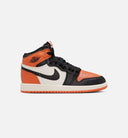 Air Jordan 1 Retro High OG Shattered Backboard Preschool Lifestyle Shoe - Black Orange