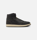 Air Jordan 1 Retro High OG Black and Muslin Mens Lifestyle Shoe - Black Muslin