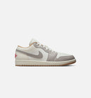 Air Jordan 1 Low Mens Lifestyle Shoe - White Grey Red