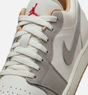 Air Jordan 1 Low Mens Lifestyle Shoe - White Grey Red